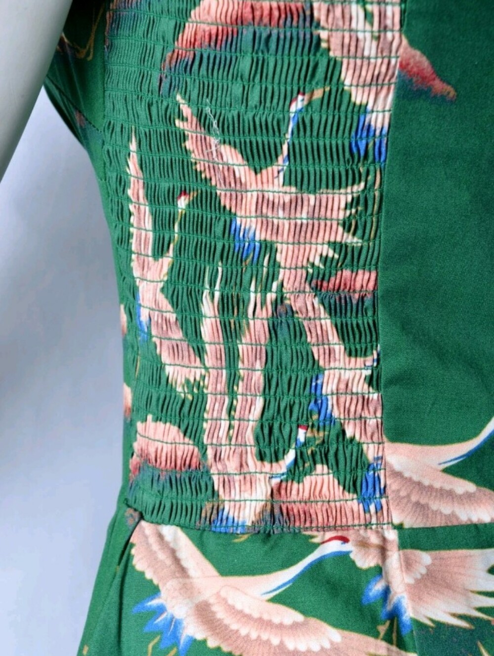 Nwt Unique Vintage Cranes Romper Swim Medium - Picture 5 of 7